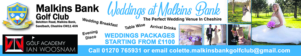 Golf Academy Malkins Bank Wedding Banner